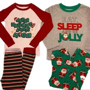 CARTER'S Christmas Jammies 4PCS 5T · 2 Sets